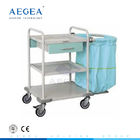AG-SS017 drei Schichten ein Fach mit einer Leinentaschenkrankenhaus-Wäschereilaufkatze