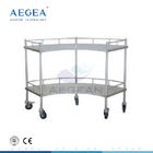 Des fächerförmigen medizinischer Wagen Tabellen-Edelstahls des Krankenhauses AG-SS007