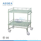 AG-SS042A medizinische Laufkatze der chirurgischen beweglichen Edelstahlkrankenhaus-Möbel